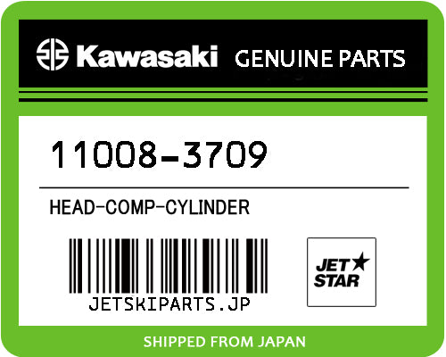 Kawasaki HEAD-COMP-CYLINDER Brand New #11008-3709