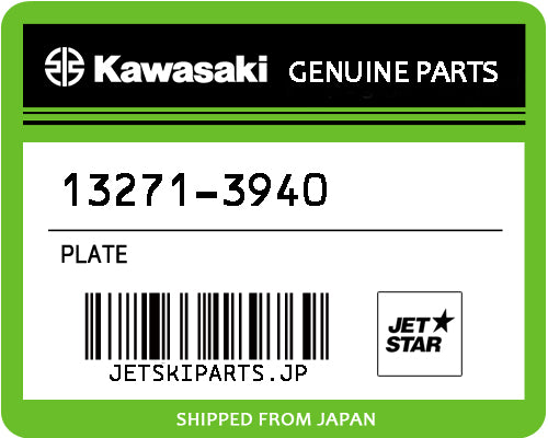 Kawasaki PLATE Brand New #13271-3940