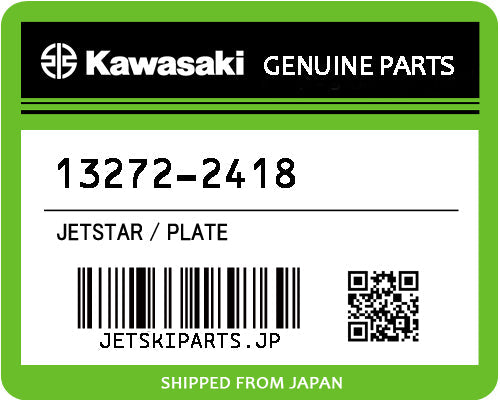 Kawasaki PLATE Brand New #13272-2418