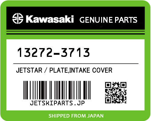Kawasaki PLATE,INTAKE COVER Brand New #13272-3713
