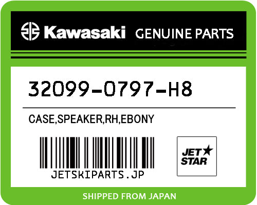 Kawasaki CASE,SPEAKER,RH,EBONY Brand New
