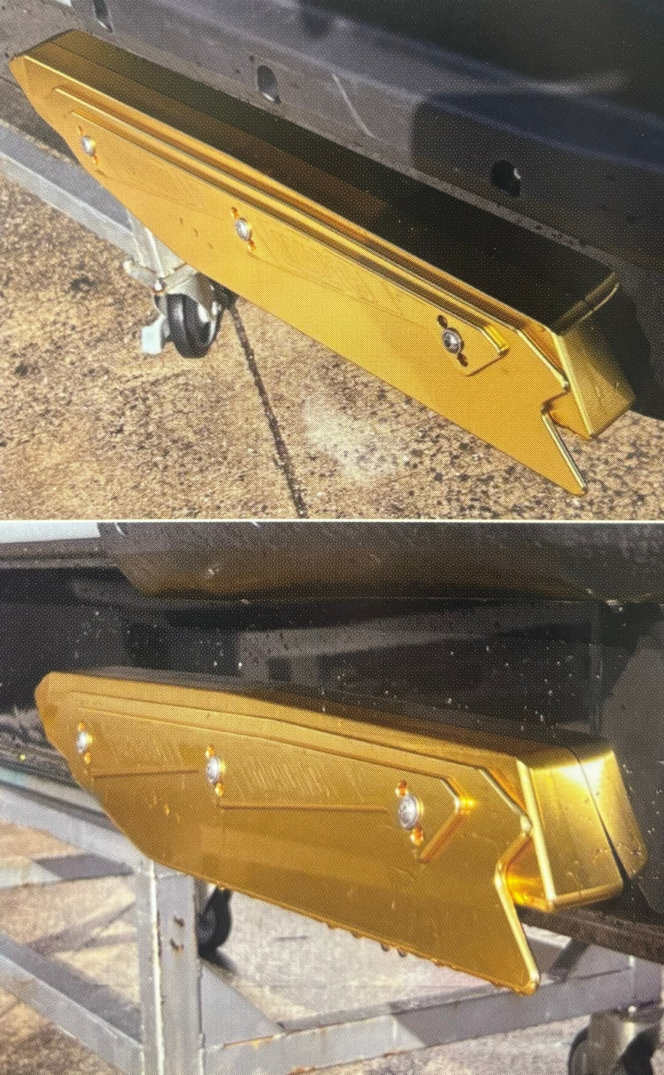 Sponson all billet GOLD #SE-101082