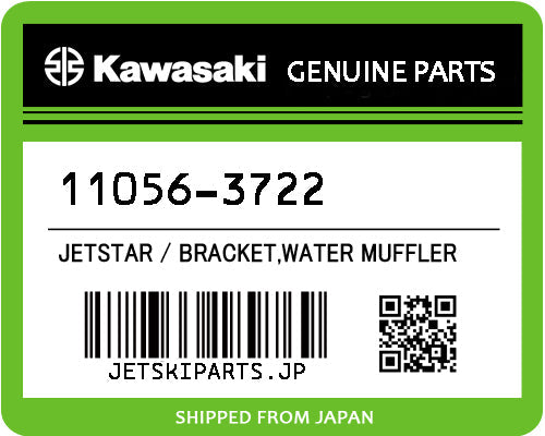 Kawasaki BRACKET,WATER MUFFLER Brand New #11056-3722