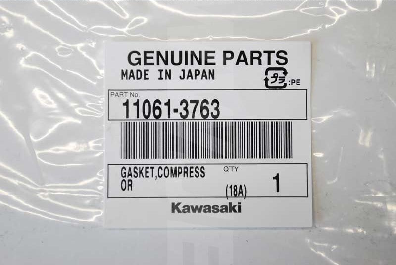 Kawasaki GASKET,COMPRESSOR Brand New #11061-3763