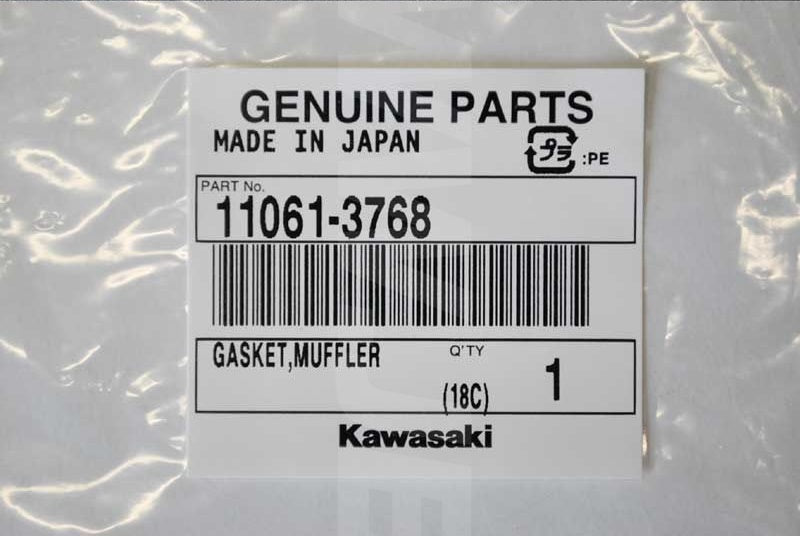 Kawasaki GASKET,MUFFLER Brand New #11061-3768