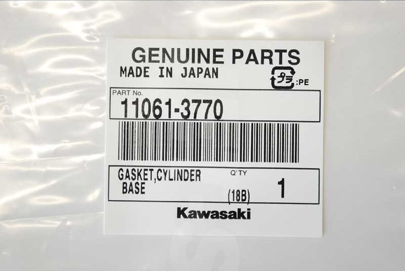 Kawasaki GASKET,CYLINDER BASE Brand New #11061-3770