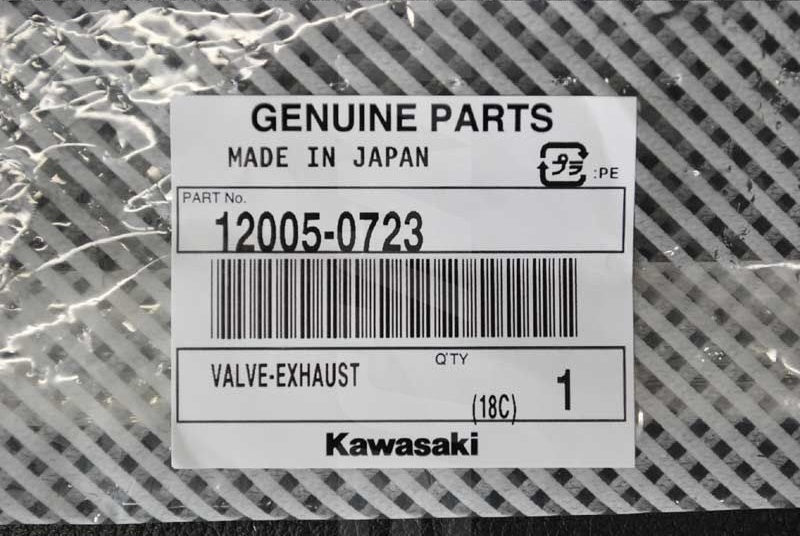 Kawasaki VALVE-EXHAUST Brand New #12005-0723