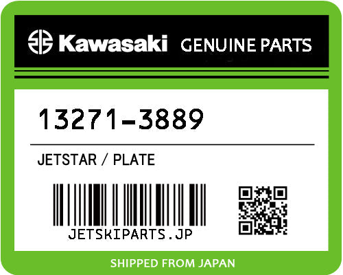 Kawasaki PLATE Brand New #13271-3889