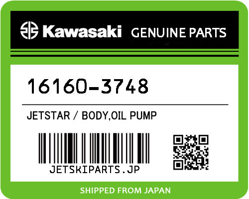 Kawasaki BODY,OIL PUMP Brand New #16160-3748