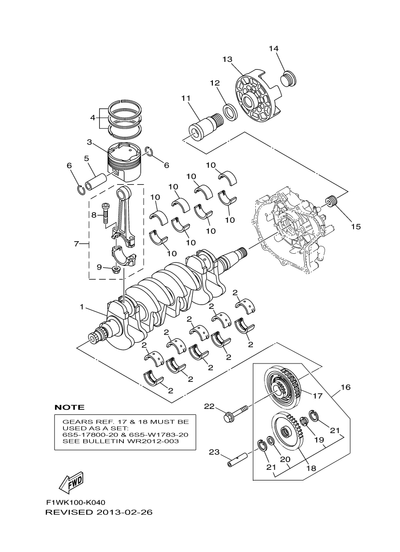 CRANKSHAFT &  PISTON