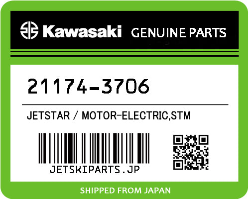 Kawasaki MOTOR-ELECTRIC,STM Brand New #21174-3706