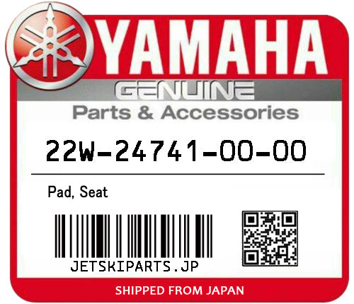 YAMAHA PAD, SEAT Brand New #22W-24741-00-00