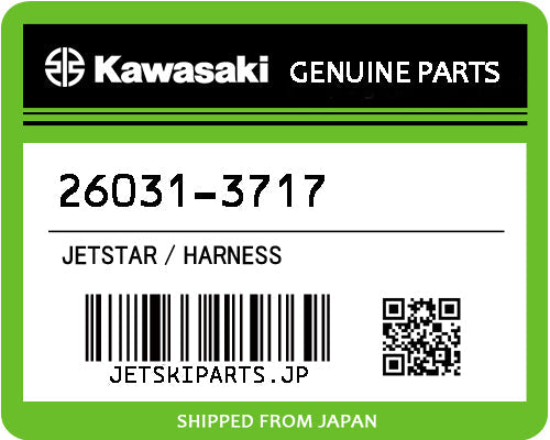 Kawasaki HARNESS Brand New #26031-3717