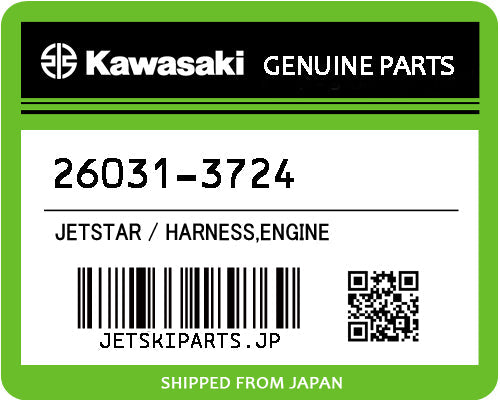 Kawasaki HARNESS,ENGINE Brand New #26031-3724