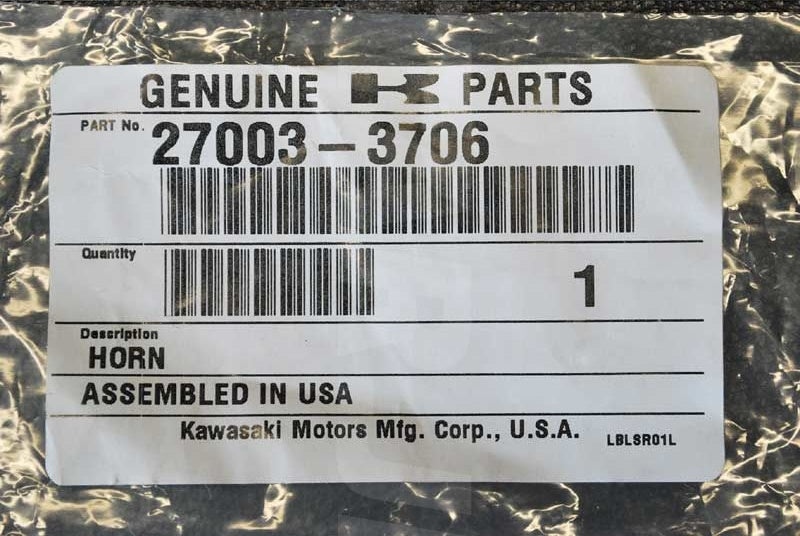 Kawasaki HORN Brand New #27003-3706