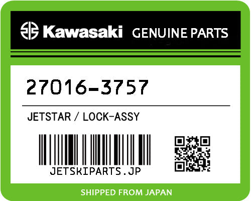 Kawasaki LOCK-ASSY Brand New #27016-3757