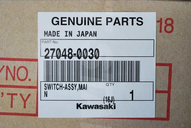 Kawasaki SWITCH-ASSY,MAIN Brand New #27048-0030