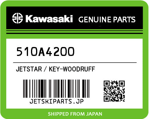 Kawasaki KEY-WOODRUFF Brand New #510A4200