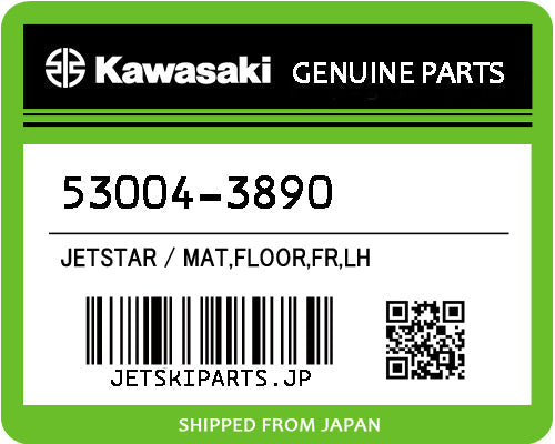 Kawasaki MAT,FLOOR,FR,LH Brand New #53004-3890