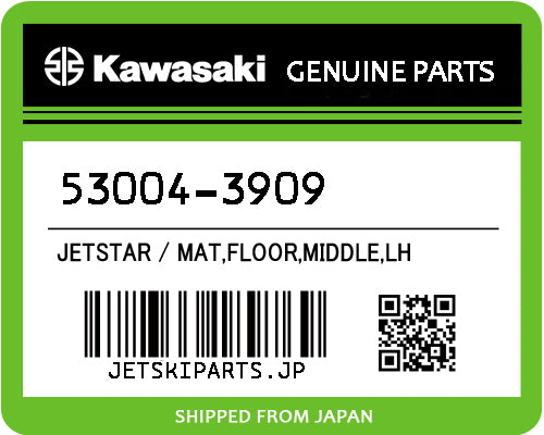 Kawasaki MAT,FLOOR,MIDDLE,LH Brand New #53004-3909