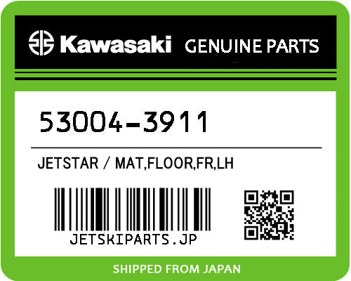 Kawasaki MAT,FLOOR,FR,LH Brand New #53004-3911