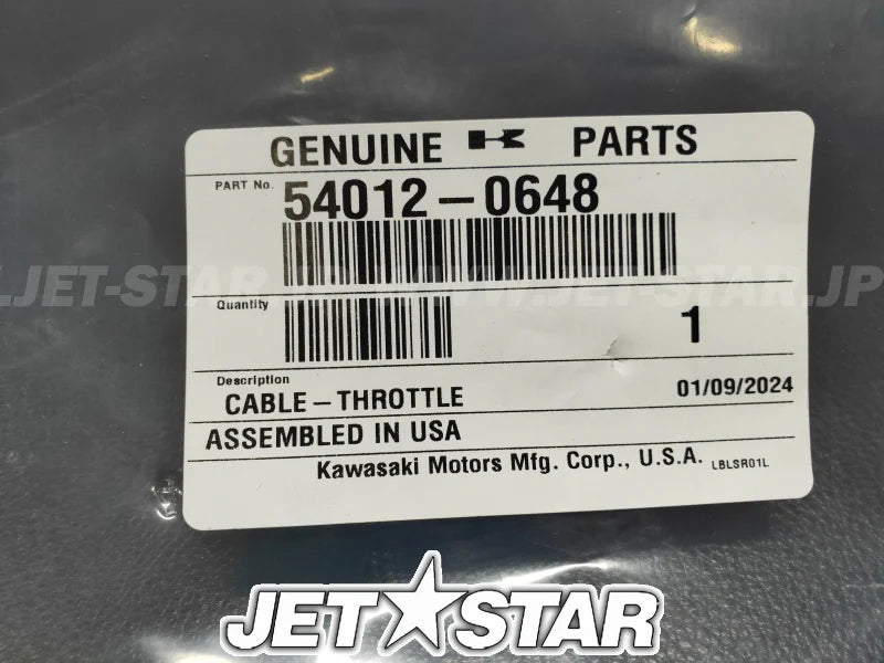 Kawasaki CABLE-THROTTLE Brand New #54012-0648 (Instock CEBU)