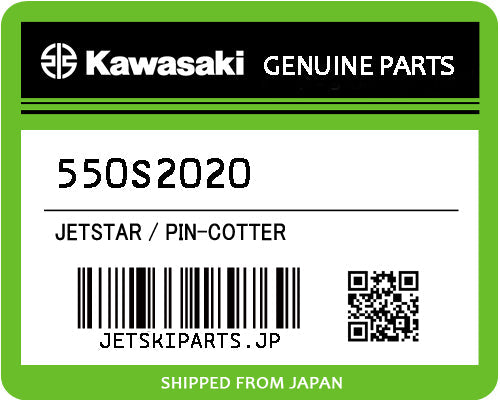 Kawasaki PIN-COTTER Brand New #550S2020