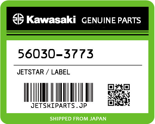 Kawasaki LABEL Brand New #56030-3773