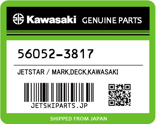 Kawasaki MARK,DECK,KAWASAKI Brand New #56052-3817