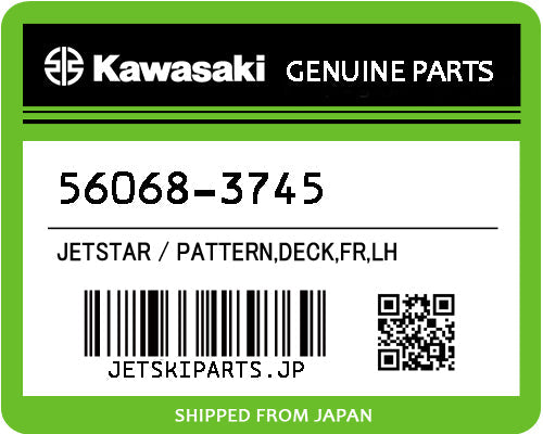 Kawasaki PATTERN,DECK,FR,LH Brand New #56068-3745