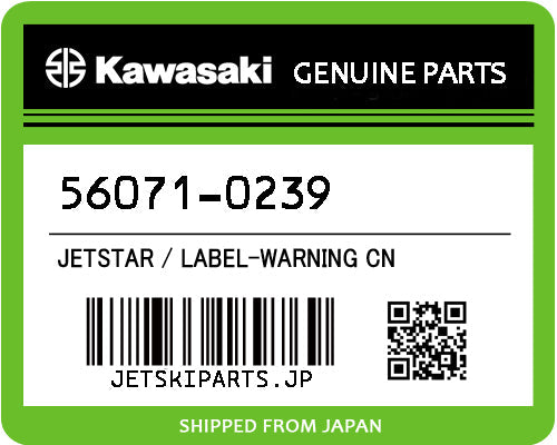 Kawasaki LABEL-WARNING CN Brand New #56071-0239