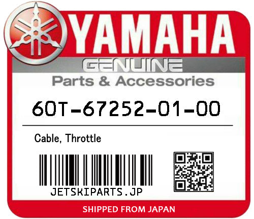 YAMAHA CABLE, THROTTLE Brand New #60T-67252-01-00