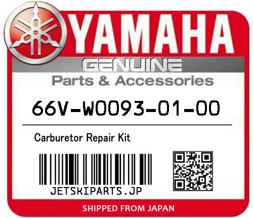 YAMAHA CARBURETOR REPAIR KIT Brand New #66V-W0093-01-00