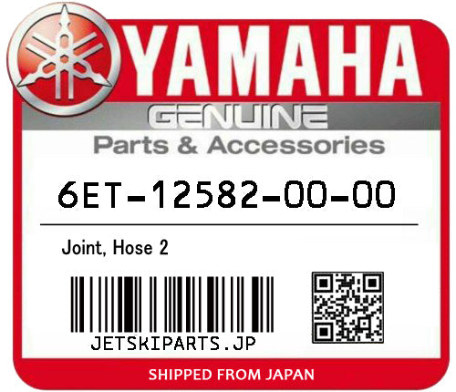 YAMAHA JOINT, HOSE 2 Brand New #6ET-12582-00-00