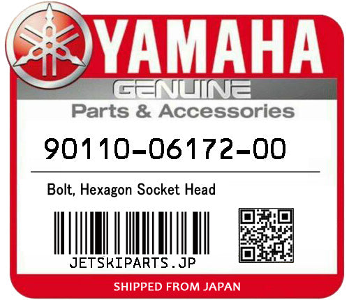 YAMAHA BOLT, HEXAGON SOCKET HEAD Brand New #90110-06172-00