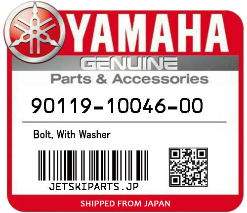 YAMAHA BOLT, WITH WASHER Brand New #90119-10046-00