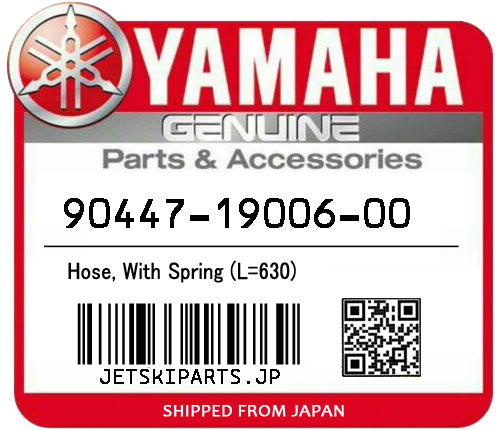 YAMAHA HOSE, WITH SPRING (L=630) Brand New #90447-19006-00