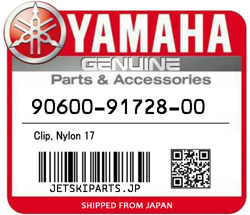 YAMAHA CLIP, NYLON 17 Brand New #90600-91728-00