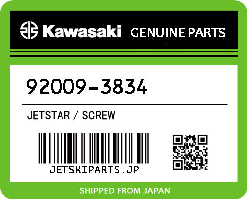 Kawasaki SCREW Brand New #92009-3834