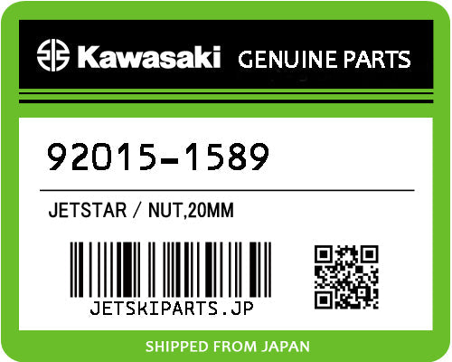 Kawasaki NUT,20MM Brand New #92015-1589