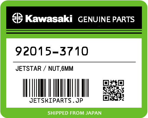 Kawasaki NUT,6MM Brand New #92015-3710