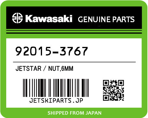 Kawasaki NUT,6MM Brand New #92015-3767