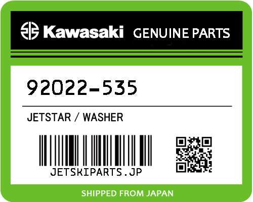 Kawasaki WASHER Brand New #92022-535