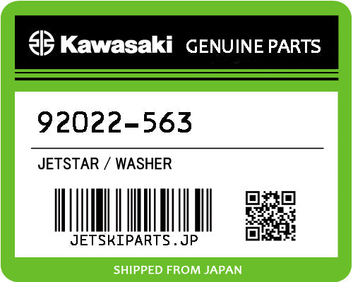 Kawasaki WASHER Brand New #92022-563