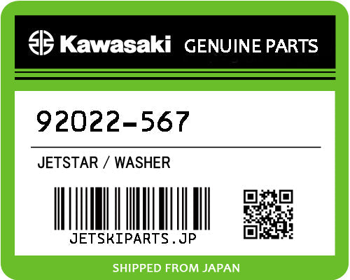 Kawasaki WASHER Brand New #92022-567