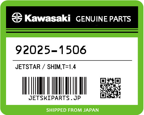 Kawasaki SHIM,T=1.4 Brand New #92025-1506