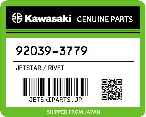 Kawasaki RIVET Brand New #92039-3779