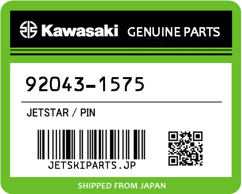 Kawasaki PIN Brand New #92043-1575