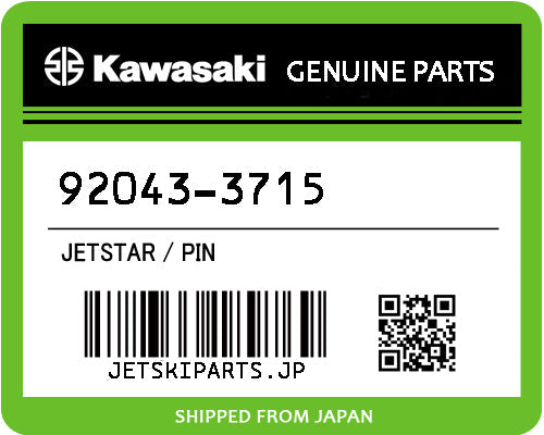 Kawasaki PIN Brand New #92043-3715