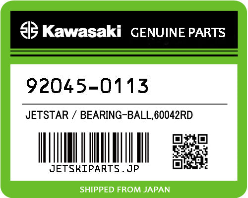 Kawasaki BEARING-BALL,60042RD Brand New #92045-0113